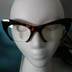 Semi Rimless Cat Eye Glasses